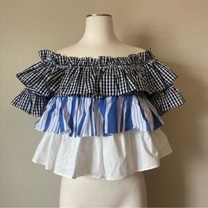 Romeo and Juliet Off-Shoulder Cotton Top Size M